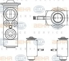 Supapa expansiune, clima VOLVO XC60 HELLA 8UW351234411 foto