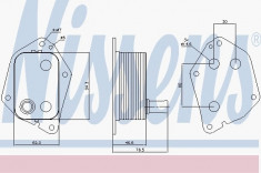 Radiator ulei (termoflot) KIA CARENS III, CEE&amp;#039;D, CEE&amp;#039;D SW, RIO II, SOUL, SPORTAGE 1.4D-1.7D 03.05- foto