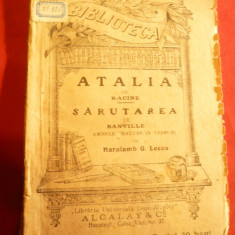 Racine - Atalia si Banville- Sarutarea - 1916 BPT 276 ,trad. H.Lecca ,Ed.Univer