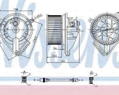 Ventilator aeroterma interior habitaclu OPEL ASTRA G caroserie (F70) NISSENS 87081 foto