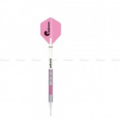 Set sageti darts Unicorn steel 19g Autograph Pink Ring, 80% foto