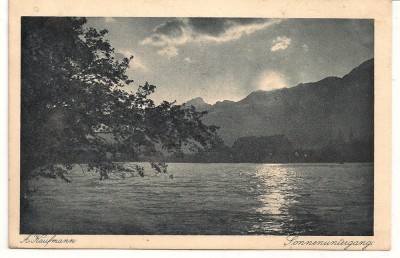 Germania - Peisaje - lot 5 carti postale circulate in 1919 foto