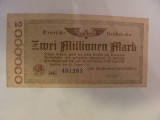 CY - 2000000 / 2 milioane marci mark 30.11.1923 Reichsbahn Germania unifata