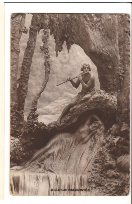 CPI B 10275 CARTE POSTALA - SOURCE ENCHANTEE, FRANTA, 1925