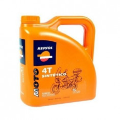 Ulei moto Sintetico 4T 10W40 4L, Repsol foto