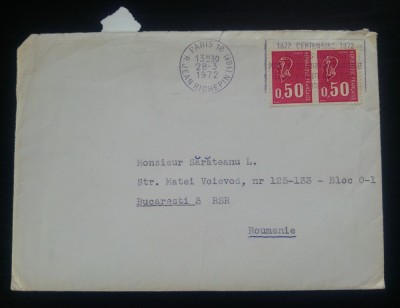 Scrisoare de la Andre Chamson (nominalizat Nobel) catre Leon Sarateanu (gazetar) foto