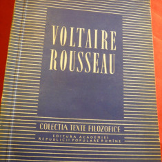 Colectia de Texte Filozofice- Voltaire , Rousseau -Ed.1955 ,redactia C.Gulian