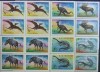 KAZASTAN - ANIMALE PREISTORICE, 1994, 6 V IN BLOC DE 4, NEOB. - KZH 01A, Fauna