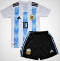 Compleu Echipament Fotbal MESSI ARGENTINA WORLD CUP 2018 copii 5 la 15 ani, YXL, YXS, YXXL, Set echipament fotbal