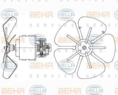 Ventilator aeroterma interior habitaclu NEOPLAN Jetliner HELLA 8EW 009 160-291 foto