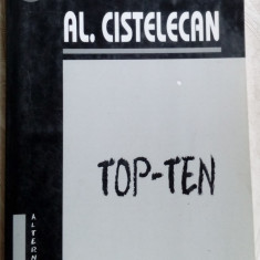 AL. CISTELECAN: TOP TEN (RECENZII VOLUME POEZIE 1995-1999) [dedicatie/autograf]