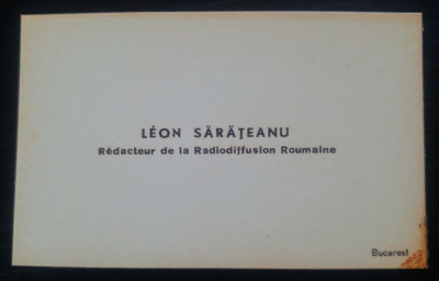 Leon Sarateanu, om de radio, gazetar/ carte de vizita, Radio Vacanta foto