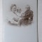 FOTOGRAFIE VECHE DE CABINET - MAMA CU 3 COPII - MODA EPOCII - INCEPUT DE 1900