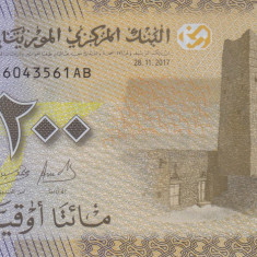 Bancnota Mauritania 200 Ouguiya 2017 - PNew UNC ( polimer )