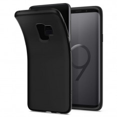 Husa slim Samsung Galaxy S9, Spigen Liquid Crystal, negru, 592CS22825 foto