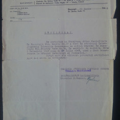 Document cu antet ,,Tabacaria Romaneasca"// 1948