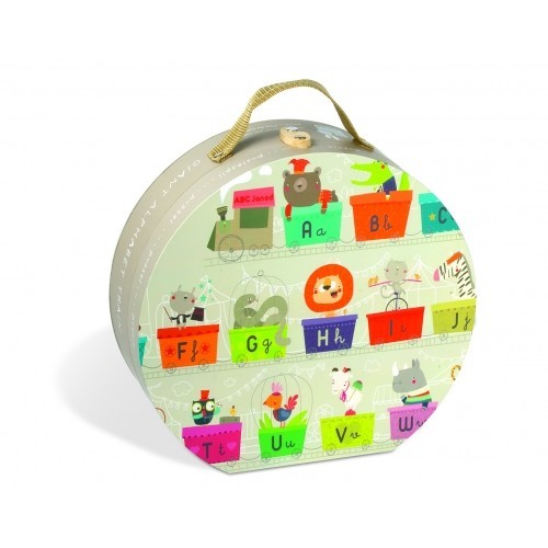 Resigilat - Puzzle In Cutie - Trenul-Alfabet Gigant - Janod (J02928) Resigilat - Puzzle In Cutie - Trenul-Alfabet Gigant - Janod (J02928)