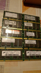 Ram laptop sodimm DDR DDR1 256MB kit 512MB 266mhz, 333mhz PC2100 PC 2700 CL2.5 foto