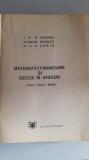 MATEMATICI FINANCIARE - DECIZII &Icirc;N AFACERI - ION PURCARU, FLORIAN BERRBEC