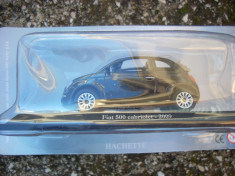 Macheta Fiat 500 Cabriolet - 2009 scara 1:43 foto