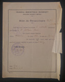Bilet de revaccinare// Bucuresti, 1938