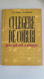 Culegere De Coruri pentru scoli medii si pedagogice - D.D. Botez