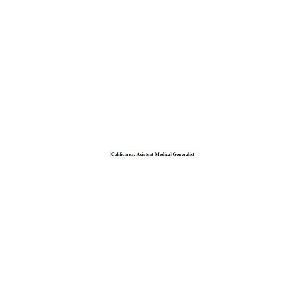 Lucrari Licenta Calificarea Asistent Medical Generalist Okazii Ro