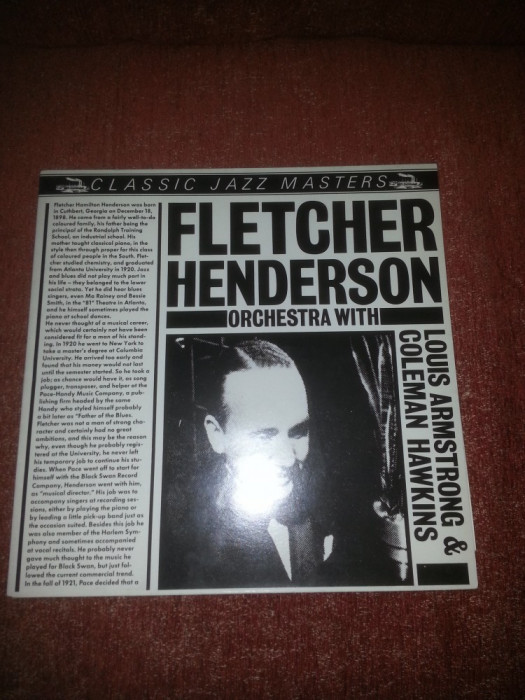 Jazz Swing era Fletcher Henderson Louis Armstrong and Coleman Hawkins vinil VG