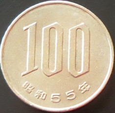 Moneda 100 YENI - JAPONIA, anul 1980 *cod 804 foto