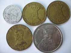 Romania (3): 15 Bani 1975, 20 Lei 1991, 1993, 50 Lei 1991, 100 Lei 1992 foto