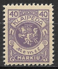 Memel 1923 MNH foto