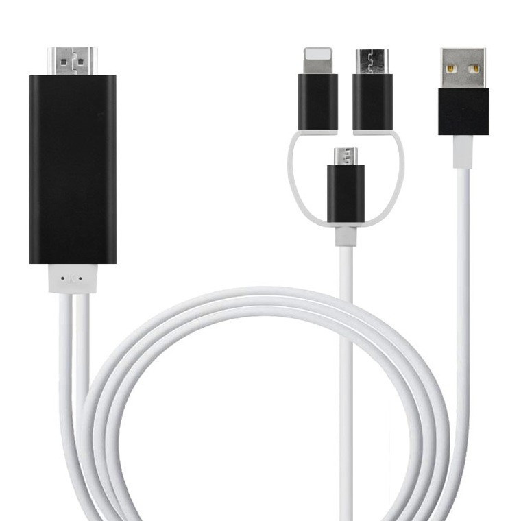 Cablu HDMI, universal compatibil iPhone 6 / 7 / 8 / X, samsung S6 / S7 / S8  / S9 | Okazii.ro