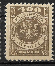 Memel 1923 MNH foto