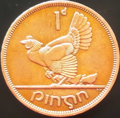 Moneda 1 PENNY - IRLANDA, anul 1968 *cod 279 --- XF (COCOS DE MUNTE) foto
