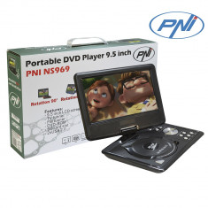 Resigilat : DVD Player Portabil 9.5 Inch PNI NS969 cu Tuner TV, Radio, Slot USB, foto