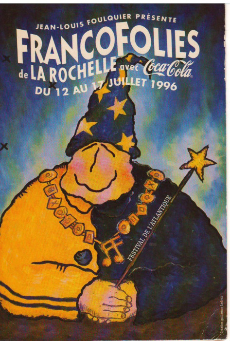 CPI B 10276 CARTE POSTALA - JEAN LOUIS FOULQUIER PRESENTE FRANCO FOLIES, 1996