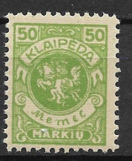 Memel 1923 MNH foto