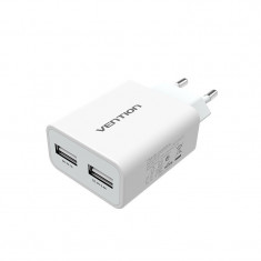 Incarcator dublu USB de 5V 2.4A / 1A EU foto