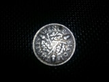 Moneda veche GB 3 Pence 1931 George Argint,Three Pence,OMN,REX,F.D.IND.IMP.