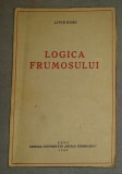 Logica frumosului / Liviu Rusu prima editie 1946