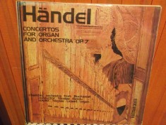 HANDEL - CONCERT PENTRU ORGA SI ORCHESTRA OP.7 - NICOLAE LICARET - 2 VINILURI foto