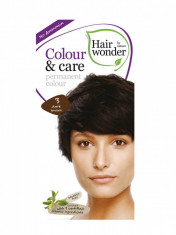 Vopsea De Par Fara Amoniac HennaPlus Hair Wonder 3 Dark Brown foto