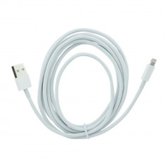 Cablu USB Lightning Iphone 5 6 7 8 X Iberry 8 Pini 3M White foto