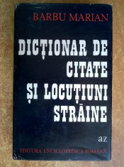 Barbu Marian ? Dictionar de citate si locutiuni straine foto