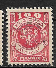 Memel 1923 MNH foto