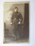 Fotografie tip carte postala 136 x 86 cu militar cca.1915