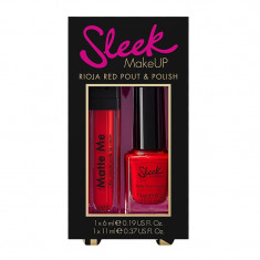 Set Sleek Rioja Red Pout And Polish foto