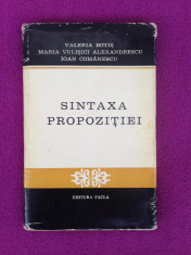 Sintaxa propozitiei/Colectiv/editura Facla/texte si analize/1977 foto