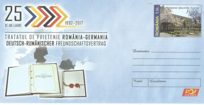 (Z1)plic-( 010/2017)-25 de ani de la Tratatul de prietenie Romania- Germania foto