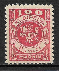 Memel 1923 MNH foto